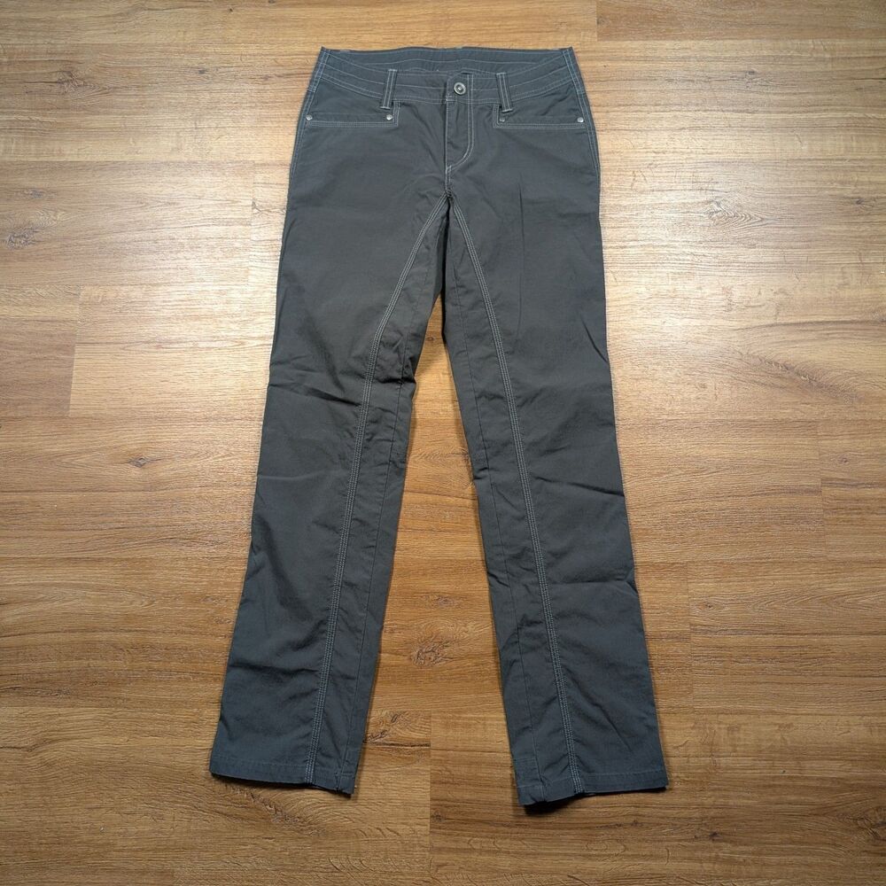 Kuhl Free Range Pants Womens 6 Gray Mid Rise Utility Outdoor Hiking Casual